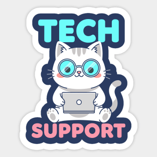 Cute Tech Suppor Sticker